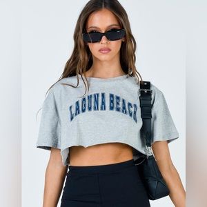 Princess Polly Laguna Beach Crop Top Size 6